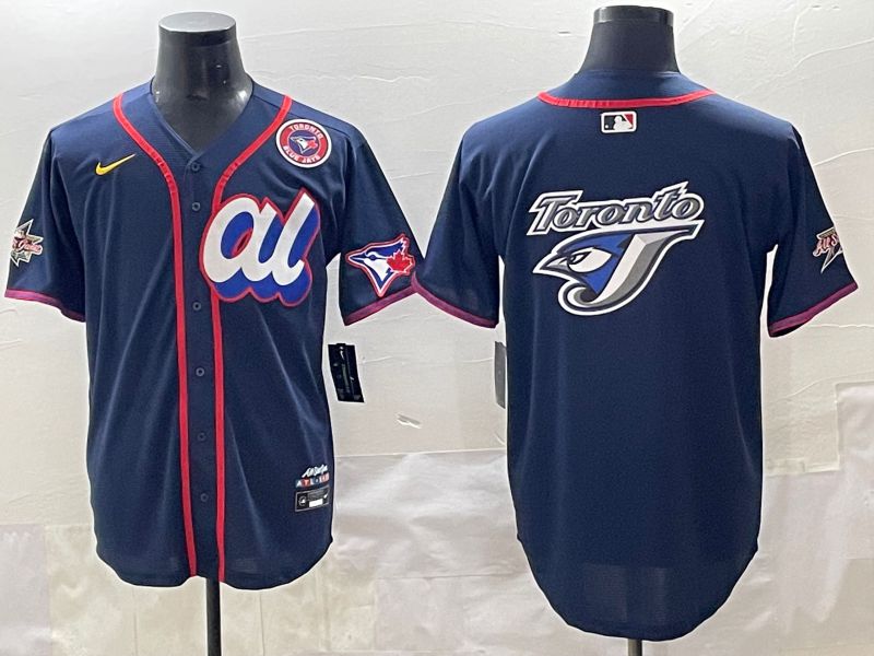 Men 2025 Toronto Blue Jays Blank Drak Blue All star Blank Blue Nike MLB Jersey style 6->st.louis cardinals->MLB Jersey